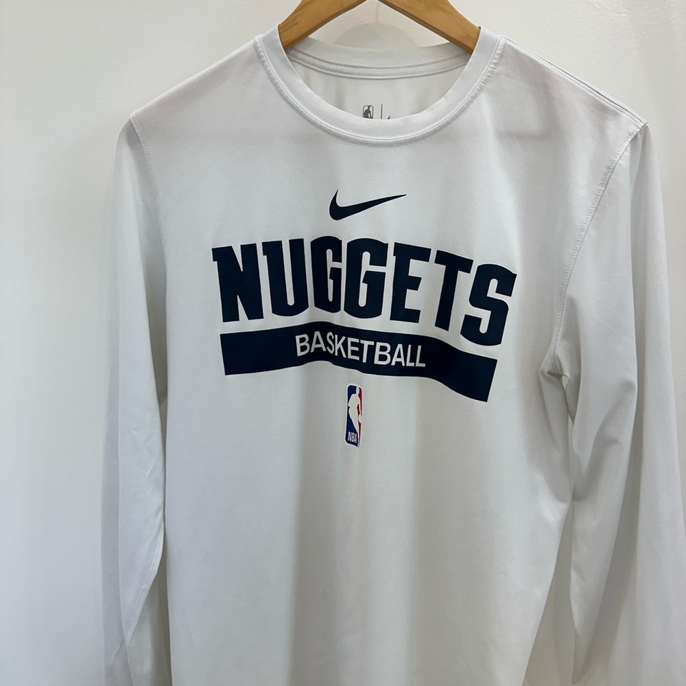 Nike Denver Nuggets Basketball Dri-Fit Long Sleeve Shirt